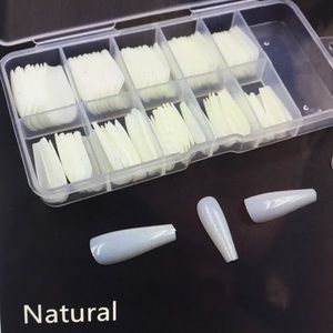 Coffin Artificial Press On Nails (Natural color)